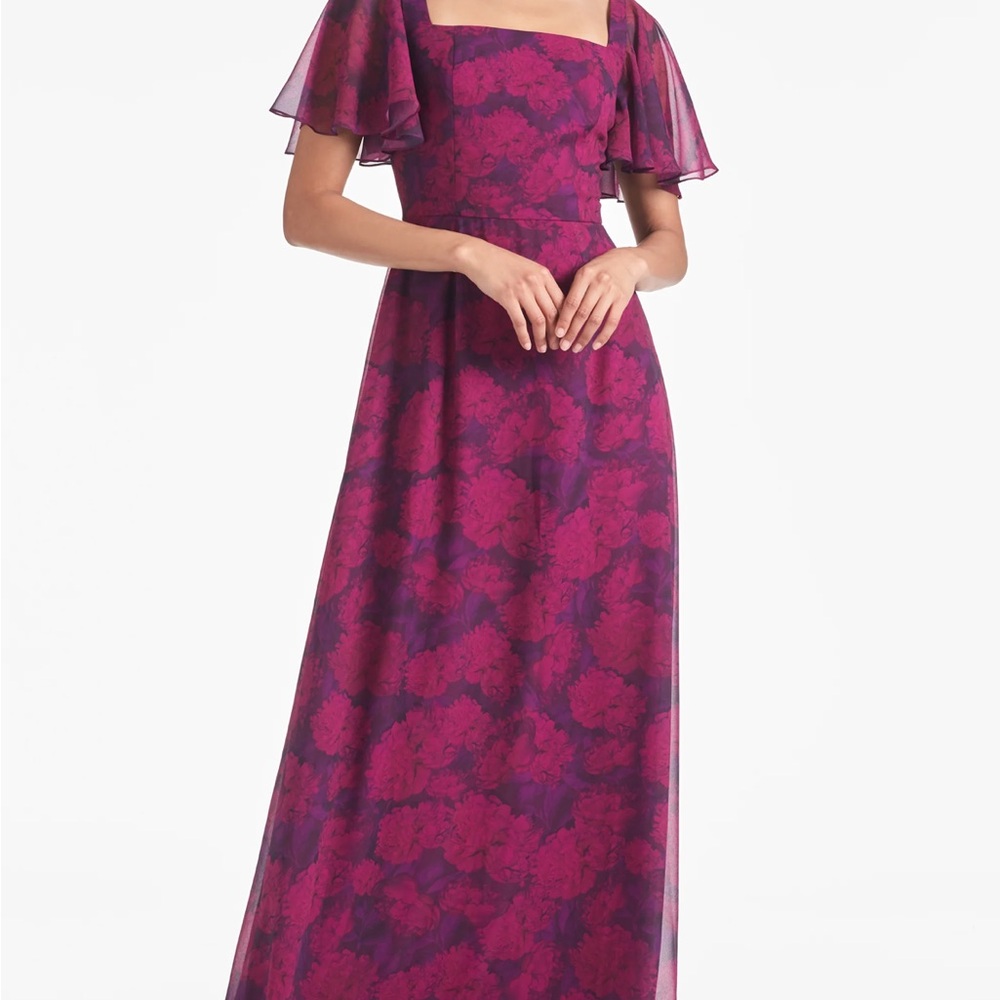 Sachin & Babi Aurora Gown in Magenta size 10